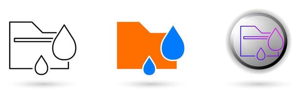 Modern data leak icon collection with minimalist and futuristic concept. Ideal for technology websites, cybersecurity applications, IT branding and cybersecurity projects. vector