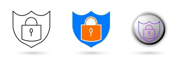 A collection of modern firewall icons with a minimalist and futuristic concept. Ideal for technology websites, cybersecurity applications, IT branding and cybersecurity projects. vector