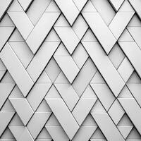 Abstract Geometric Pattern of Interlocking White Rectangles and Triangles photo