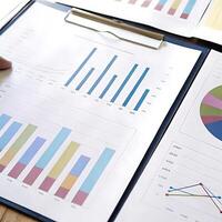 Business Financial Reports Data Analysis Charts Graphs Visualizations photo