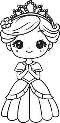 Little girl cartoon illustration