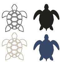 Tortoise Walking in the Desert Cartoon Tortoise with Shell House vector