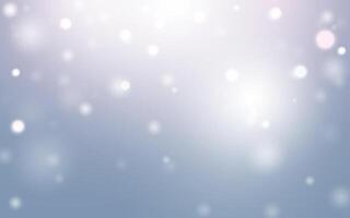 Soft Blue Bokeh with Dreamy Glow, Light and Airy Blurred Sparkles. Background decoration. vector
