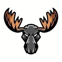 Moose Mascot Emblem vector