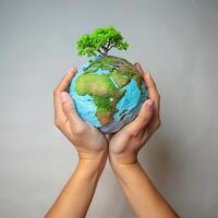Protecting Our Precious Earth A Symbol of Environmental Conservation and Global Responsibility photo