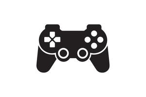 A black and white image of a game controller vector