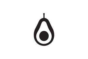Avocado icon illustration on white background vector