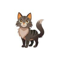 Paws and Purrs The Charm of a Mischievous Cat vector