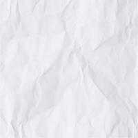 Highresolution of crumpled white paper texture background, showing creases and folds photo
