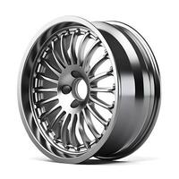 Sleek Chrome Alloy Wheel Design for HighPerformance Vehicles photo