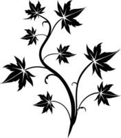 Abstract floral elements vector