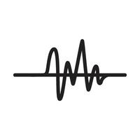 sound wave graphic icon vector