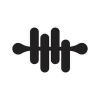 sound wave graphic template vector