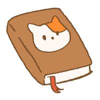 Cute Notebook with Cat Cover Japanese Style Illustration vector
