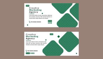 Social Media Cover Design in Bundle. Elegant Template Display for Promotional Campaign. vector