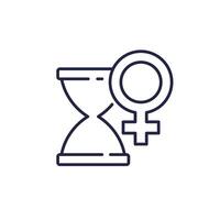 menopause icon in line style vector