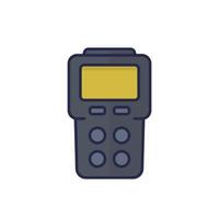 gas detector icon with outline vector