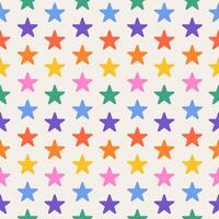 Seamless pattern of rainbow stars. Multicolor print. LGBTQ colors. Abstract geometric pattern. LGBT flag. Design for fabric, wallpaper, wrapping paper, and textiles. vector