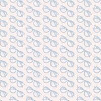 Outline eyeglasses seamless pattern. Retro style. Flat hipster background. Monochrome illustration. University, school, college. vector