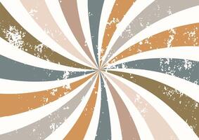 Abstract horizontal background with colorful waves. Twisted and distorted texture in a trendy retro groovy psychedelic style in rainbow colors. Modern background design. vector
