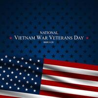 Veterans day background with american flag and stars vector