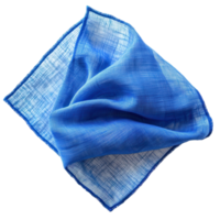 Blue Napkins on Transparent Background on transparent background. png