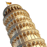 Leaning Tower of Pisa with its ic tilt stands as a famous architectural wonder in Italy png