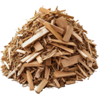 Pile of wooden chips showcases natural texture and is perfect for crafting and decoration png