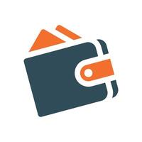 wallet icon isolated on white background vector