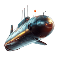 submarine with a streamlined design looks powerful and futuristic png