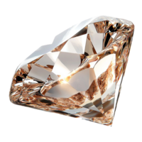 Sparkling cut diamond with sharp edges and reflections looks brilliant and valuable png