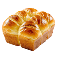 Golden brown ly baked brioche bread with a shiny crust and texture looks warm and inviting png