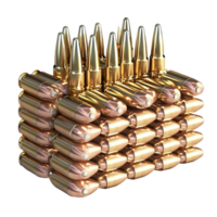 Stacked golden bullets arranged in an organized pile create a powerful metallic look png