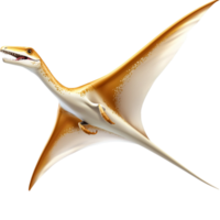 Prehistoric pterosaur flying with its wings spread wide png