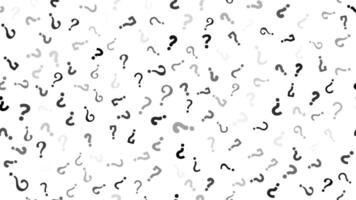 Pattern of black and gray big question marks on white background for mystery concept and problem solving design vector