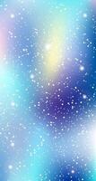 Galaxy Glow, Starry Universe Background, Vertical banner vector