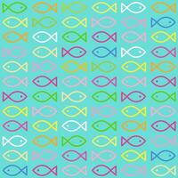 Colorful Fish seamless pattern texture vector