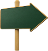 Wooden direction signpost on a black background, featuring an arrow shape, offering simple directions in a rustic style. png