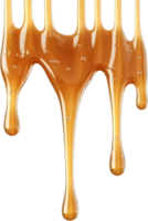 Golden syrup drips down, creating a delicious and tempting display, capturing its smooth texture. Perfect for sweetening desserts png