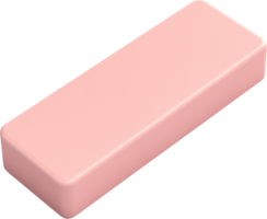 A pink rectangular shape with rounded edges on a black backdrop, showcasing simplicity and soft pastel aesthetics. png