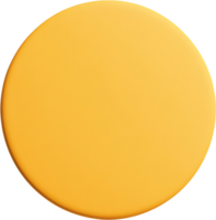 A bright yellow sphere with a smooth, matte finish, casting a soft shadow against a black background creating a simple, elegant contrast. png