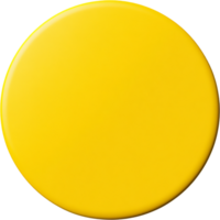 A vibrant, smooth, and glossy yellow circle stands out against a stark black background, radiating light and grabbing your attention with its hue. png