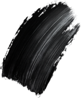 Bold Stroke. A powerful smudge of intense black paint, showcasing a rich texture and dynamic contrast against a stark background. png