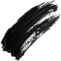 Dramatic black streak on a dark backdrop. The texture reveals a fluid quality, creating a sense of depth and artistic expression. png