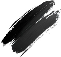 Abstract black paint stroke on a canvas background. A graphic resource featuring a black painted splash that is simple and minimalist. png