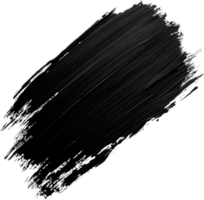 A single, dark black brushstroke appears diagonally across the composition against a dark background, creating a bold, textural effect. png
