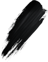 Abstract black smear isolated on a dark background. Minimalist style. Dark paint swatch for artistic projects and design elements. png