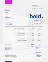 Digital Marketing Agency Invoice template