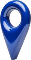 Glossy blue pointer with a modern, eye-catching design. Perfect for mapping, navigation, and pinpointing locations with style. png