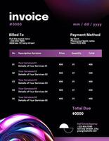 Black Digital Marketing Agency Invoice Template